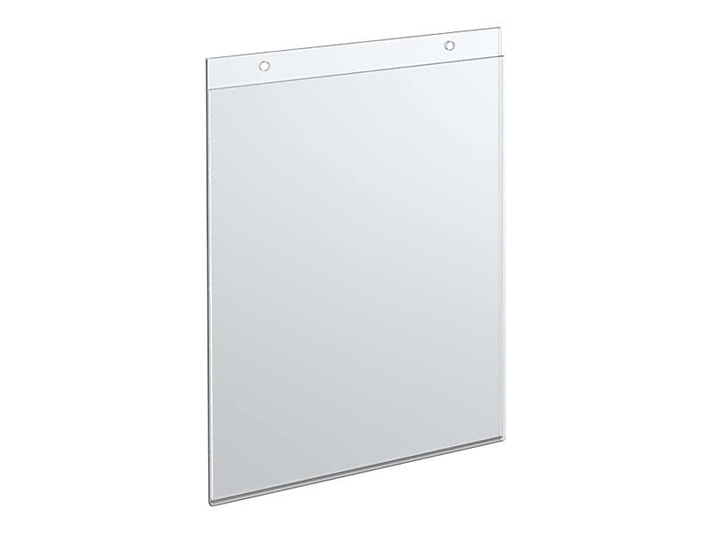Azar Sign Holder, 8.5" x 11", Vertical, Wall Mounted, Clear, Acrylic, 10/Pack (162714)