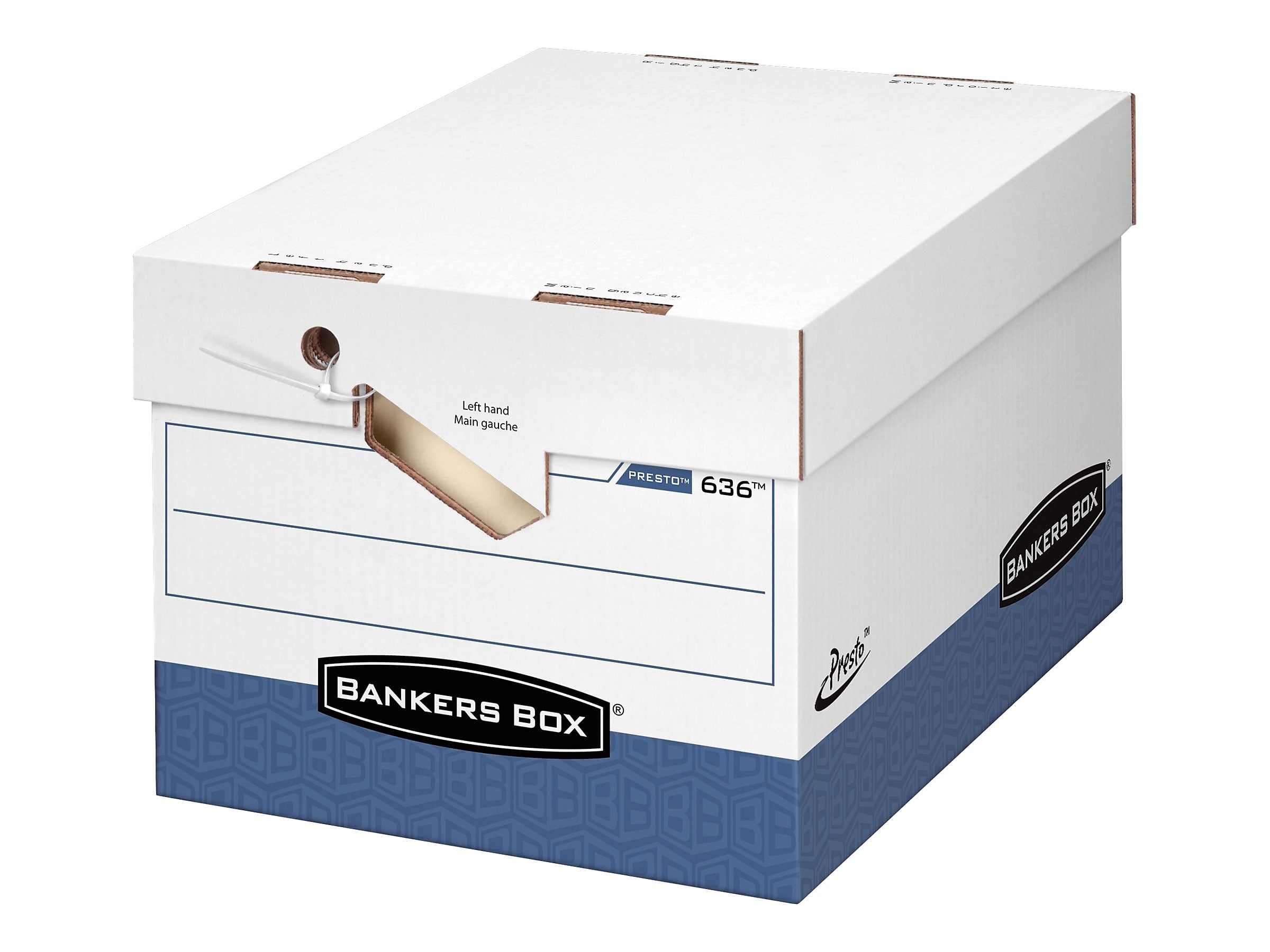 Bankers Box Presto Heavy-Duty Instant Assembly File Storage Boxes, Lift-Off Lid, Letter/Legal Size, 4/Pack (0063602)