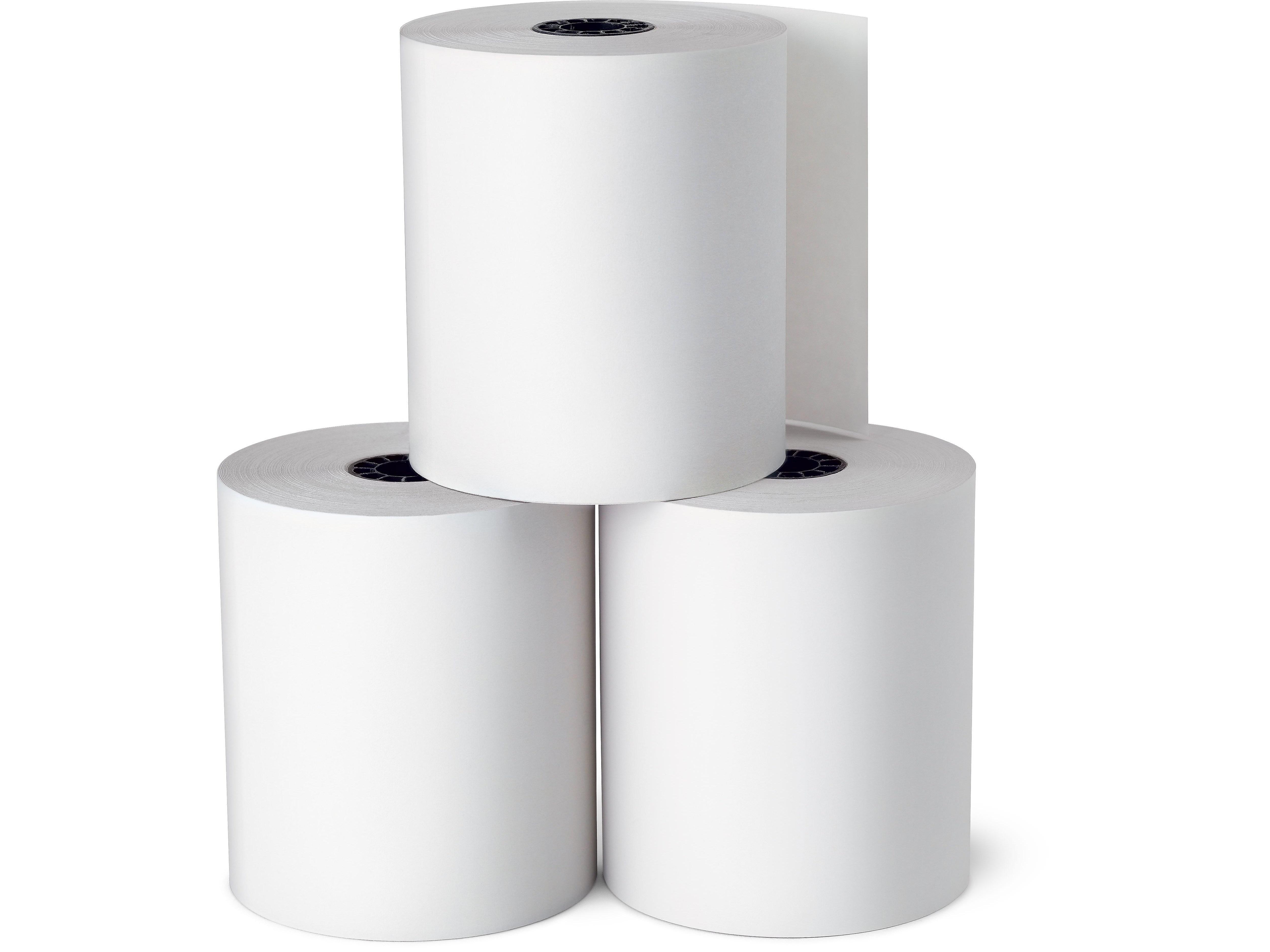 Staples Bond Paper Rolls, 1-Ply, 3" x 128', 10/Pack (18211-CC)