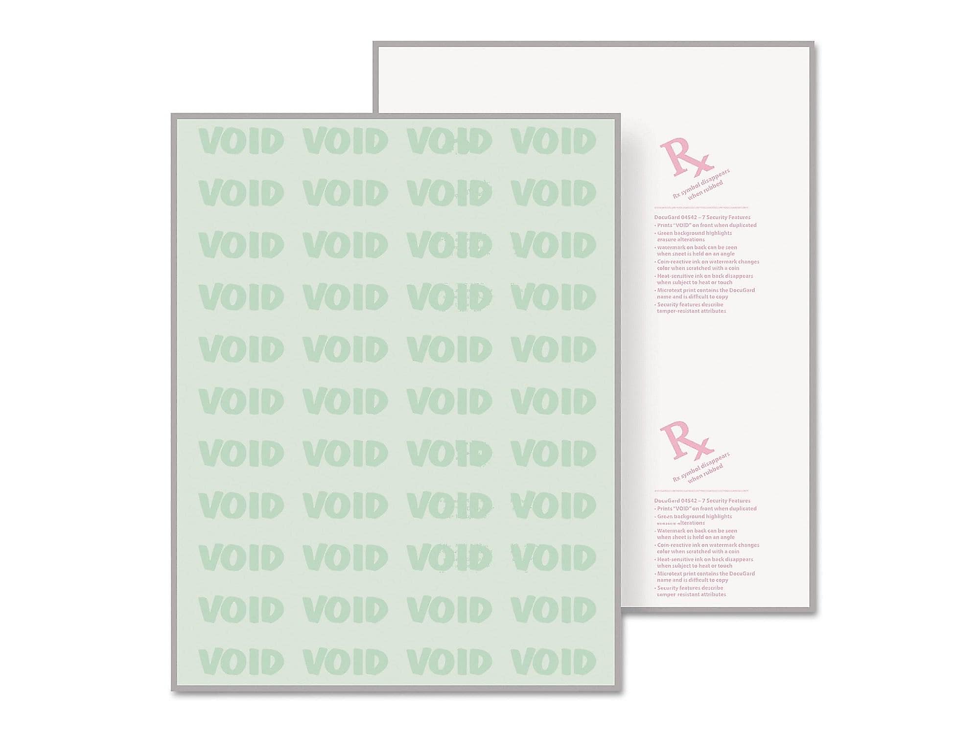 Paris DocuGard Advanced 8.5" x 11" Medical Security Paper, 24 lbs., Green, 500 Sheets/Ream (PRB04542)