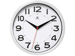 Infinity Instruments Metro Wall Clock, Resin, 9"Dia. (14220WH-3364)