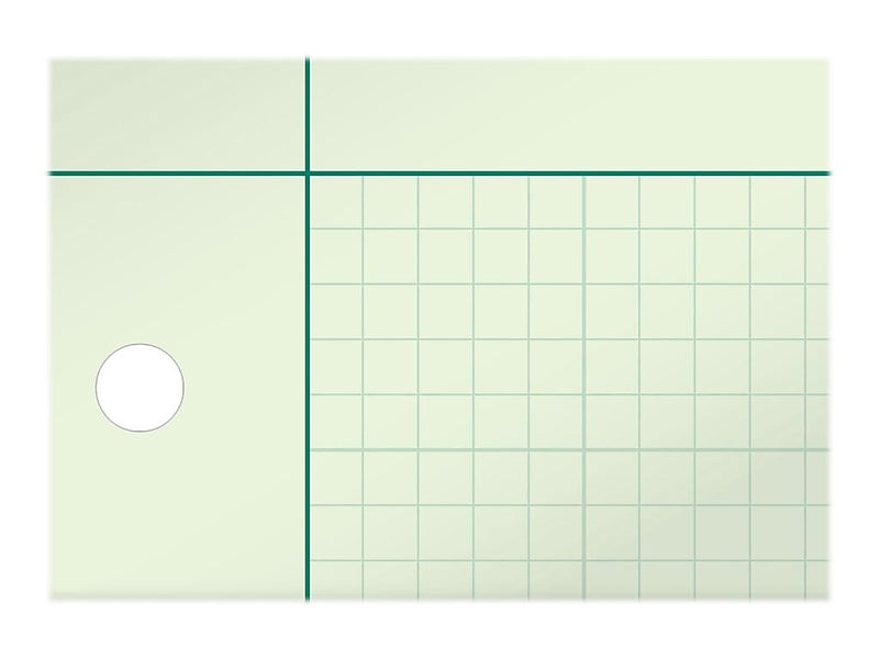 Ampad Graph Pad, 8.5" x 11", Graph Ruled, Green Tint, 200 Sheets/Pad (22-144)