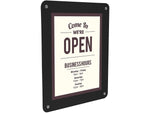 Deflecto Document Holder, 8.5" x 11", Wall Mounted, Clear/Black Plastic (899102)