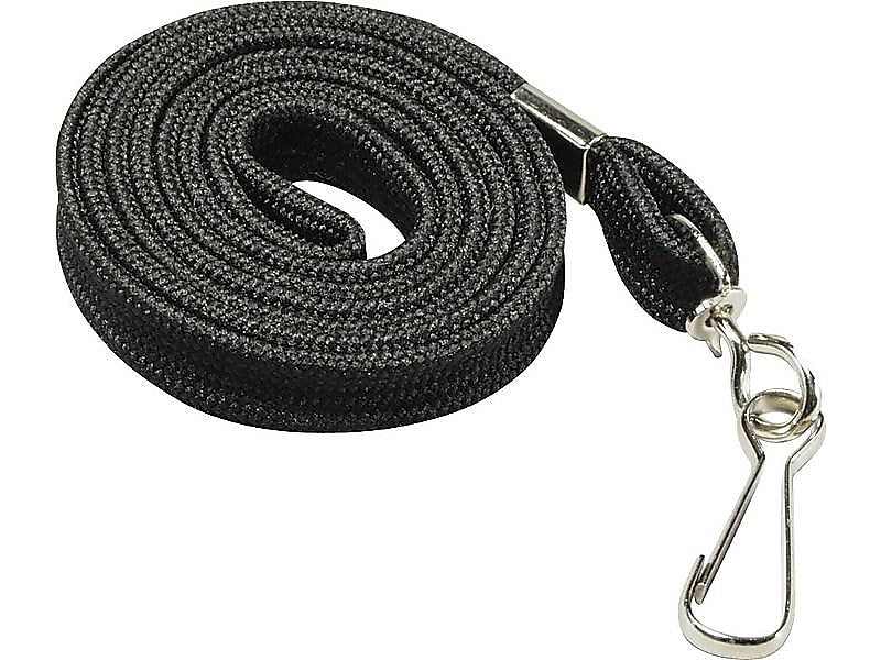 SICURIX Lanyards, Black, 100/Pack (65619)