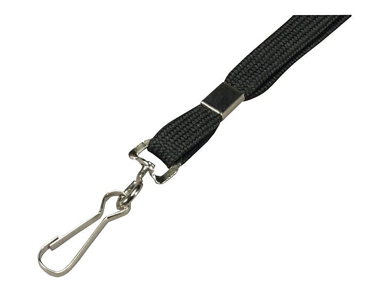 SICURIX Lanyards, Black, 100/Pack (65619)