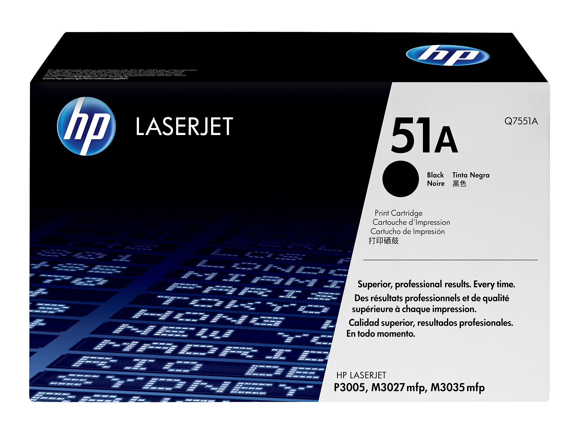 HP 51A Black Standard Yield Toner Cartridge   (Q7551A)