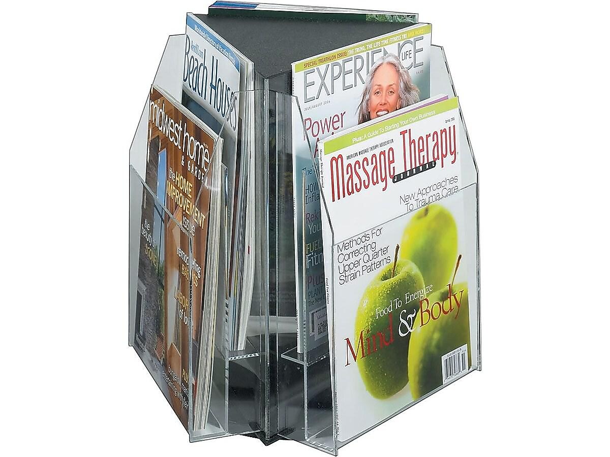 Safco Reveal Magazine Holder, Clear Plastic (5698CL)