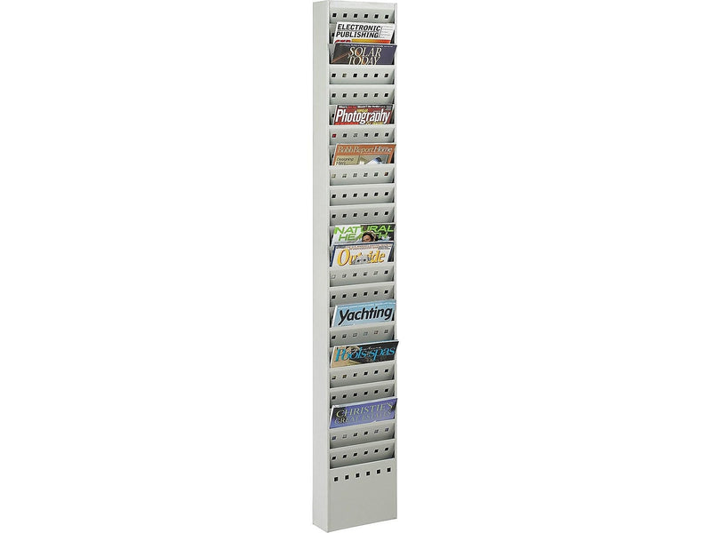 Safco Magazine Holder, Gray Steel (4322GR)
