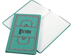 Boorum & Pease 66 Series Record Book, 7.63"W x 12.13"L, Blue, 150 Sheets/Book (ESS-66-300-R)