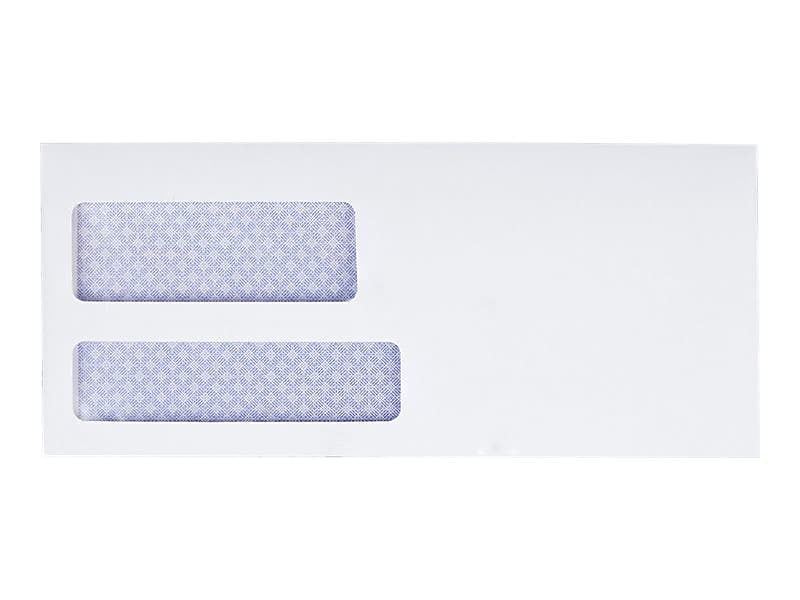 Quality Park Reveal-N-Seal Security Tinted #9 Double Window Envelopes, 3 7/8" x 8 7/8", White Wove, 500/Box (QUA67529)