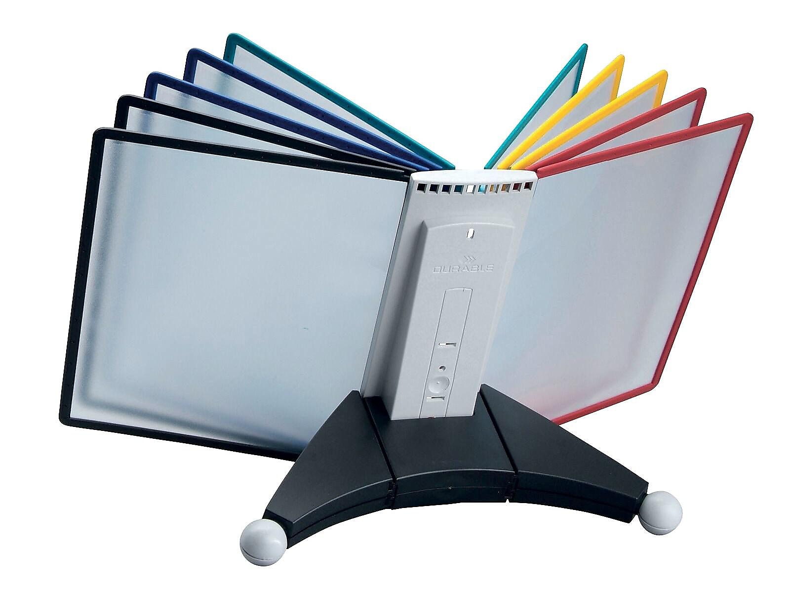 Durable Sherpa Document Holder, 8.5" x 11", Vertical, Desktop/Wall, Multicolor Plastic (554200)