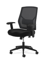 HON Crio Fabric/Mesh High-Back Task Chair, Black (BSXVL581ES10T)