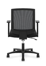 HON Mesh Mid-Back Task Chair, Center-Tilt, Tension, Lock, Fixed Arms, Black Mesh, Black Fabric (BSXVL511LH10)