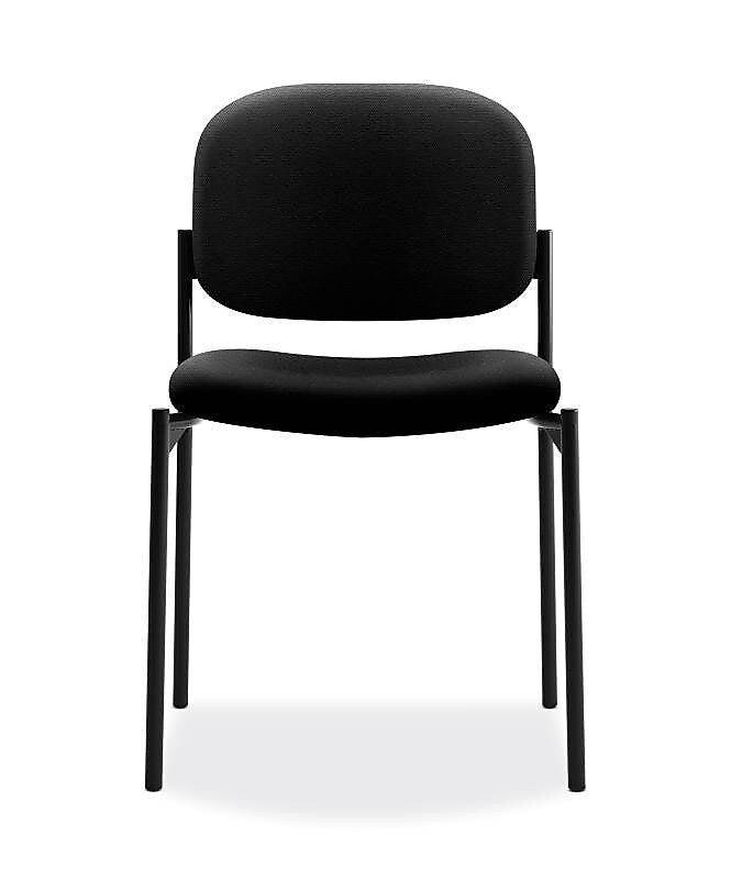HON Scatter Fabric Stacking Guest Chair, Black (BSXVL606VA10)
