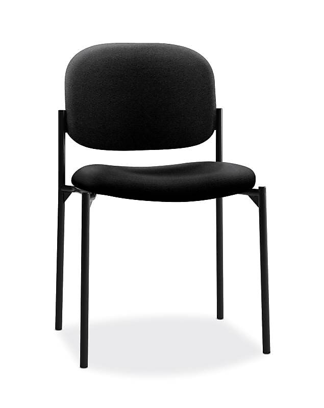 HON Scatter Fabric Stacking Guest Chair, Black (BSXVL606VA10)