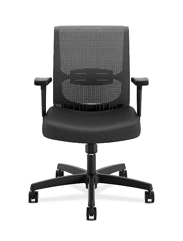HON Convergence Mesh Back Vinyl Task Chair, Black (HONCMS1AUR10)