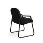 HON Pillow-Soft Leather Guest Chair, Black (HON2093SR11T)