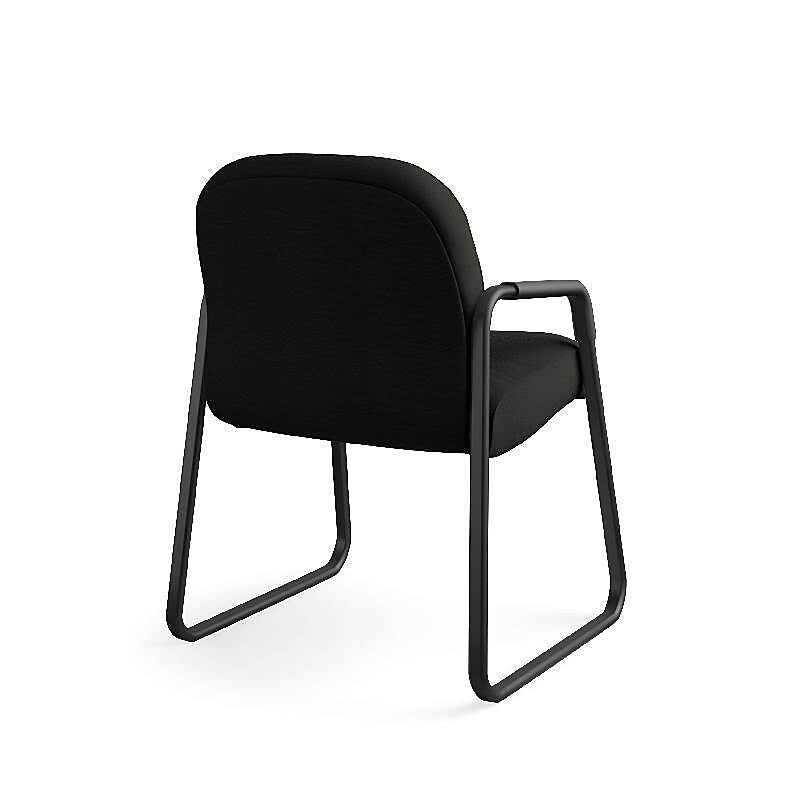 HON Pillow-Soft Leather Guest Chair, Black (HON2093SR11T)