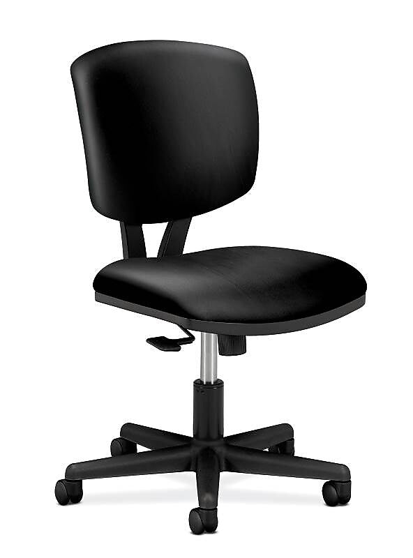HON Volt Leather Task Chair, Black (HON5703SB11T)