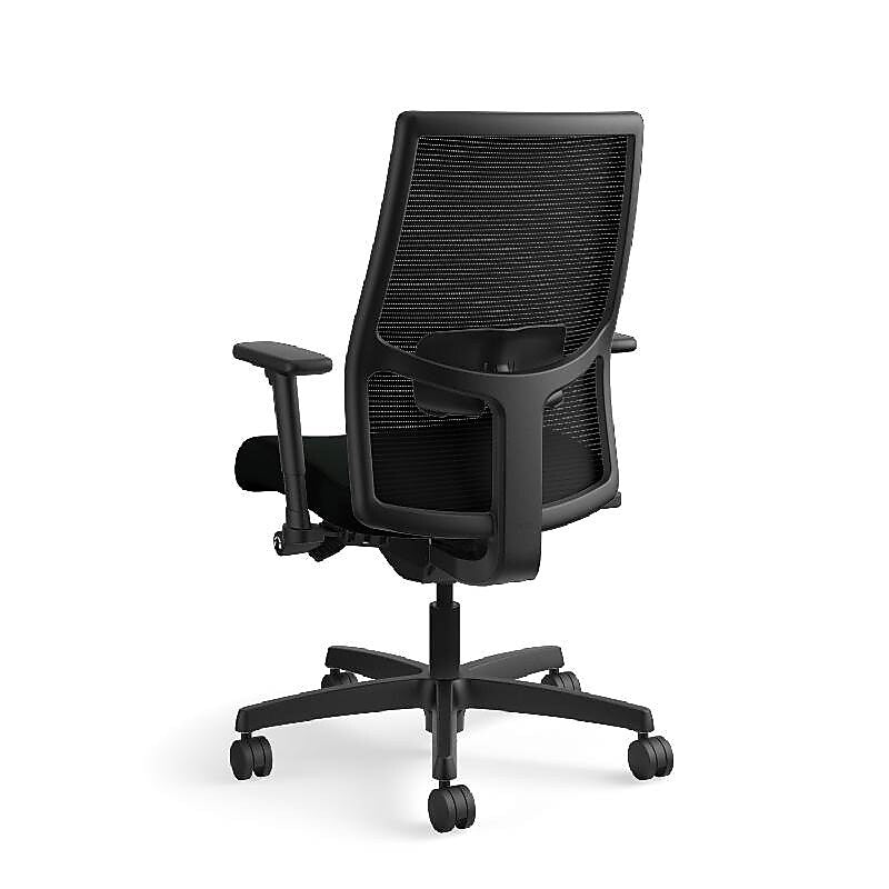 HON Ignition 2.0 Mesh/Vinyl Mid-Back Task Chair, Adjustable Arms, Black (HON12M2AMLU10TK)