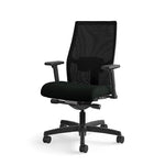HON Ignition 2.0 Mesh/Vinyl Mid-Back Task Chair, Adjustable Arms, Black (HON12M2AMLU10TK)