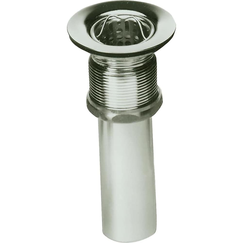 Elkay Nickel plated brass body with stainless steel strainer basket and tailpiece Kitchen Sink Drain LK36