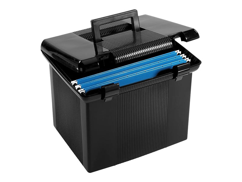 Pendaflex Plastic Box,  Letter Size,  Black (PFX 41742)