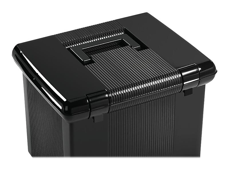 Pendaflex Plastic Box,  Letter Size,  Black (PFX 41742)