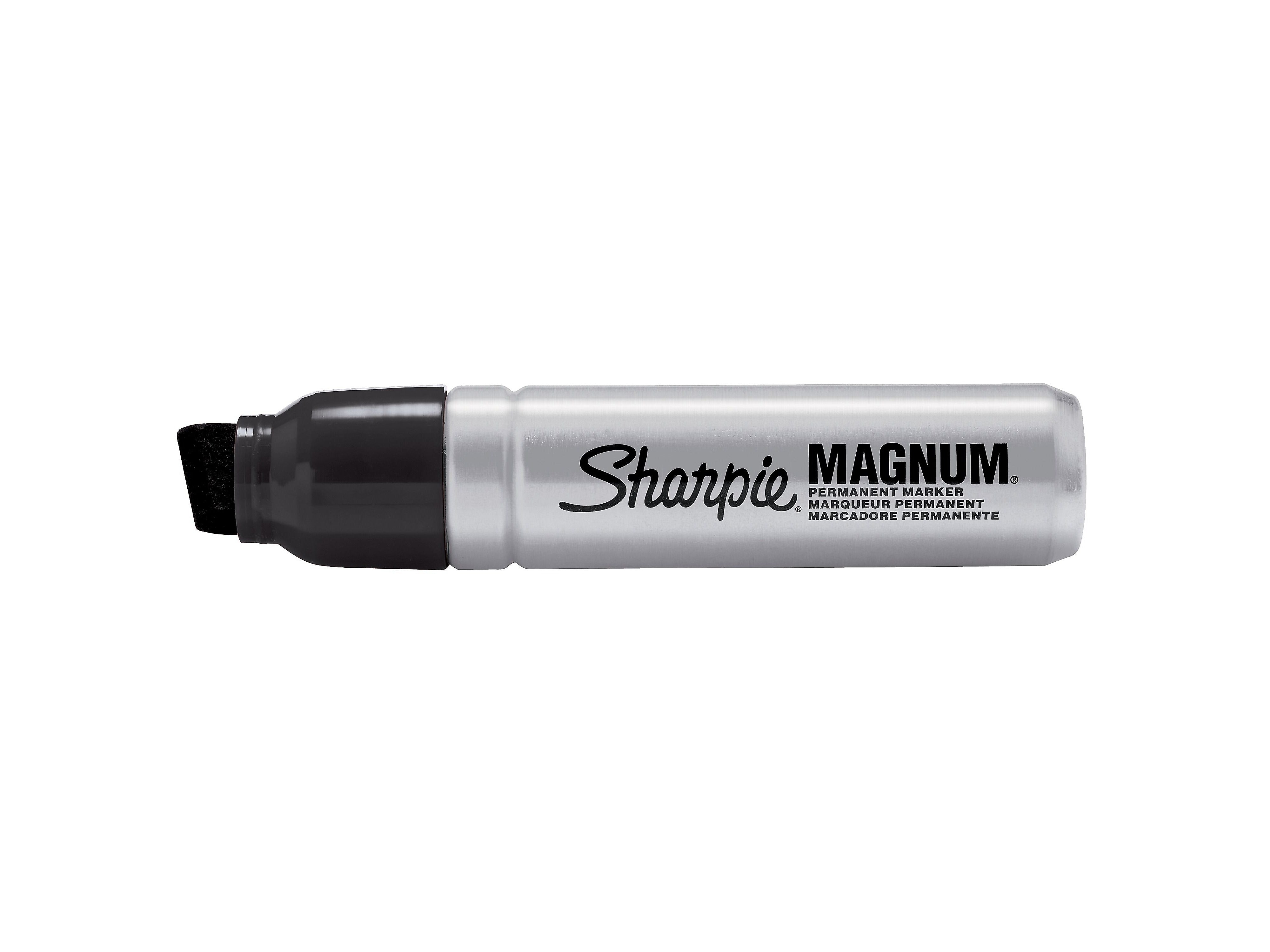 Sharpie Magnum Permanent Markers, XL Chisel Tip, Black, 72/Pack (44001)