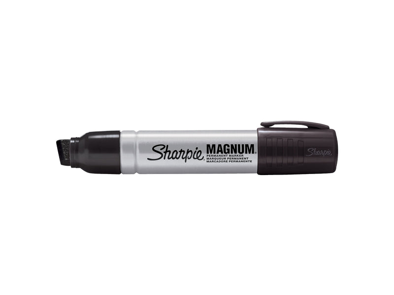 Sharpie Magnum Tank Permanent Marker, Chisel Tip, Black, 12/Pack (44001A)