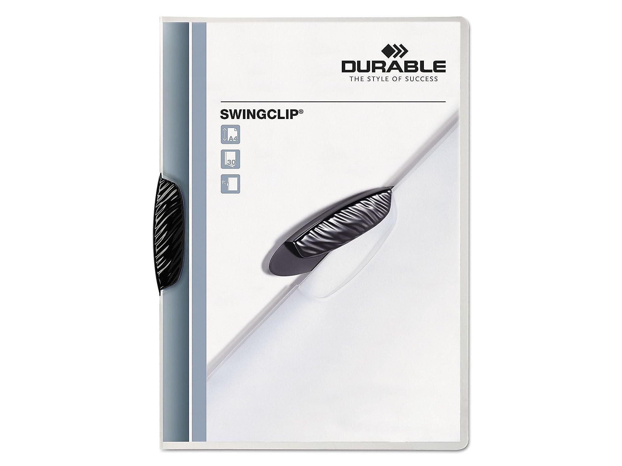 Durable Swingclip Punchless Report Covers, Letter Size, Clear, 25/Box (2263-01)