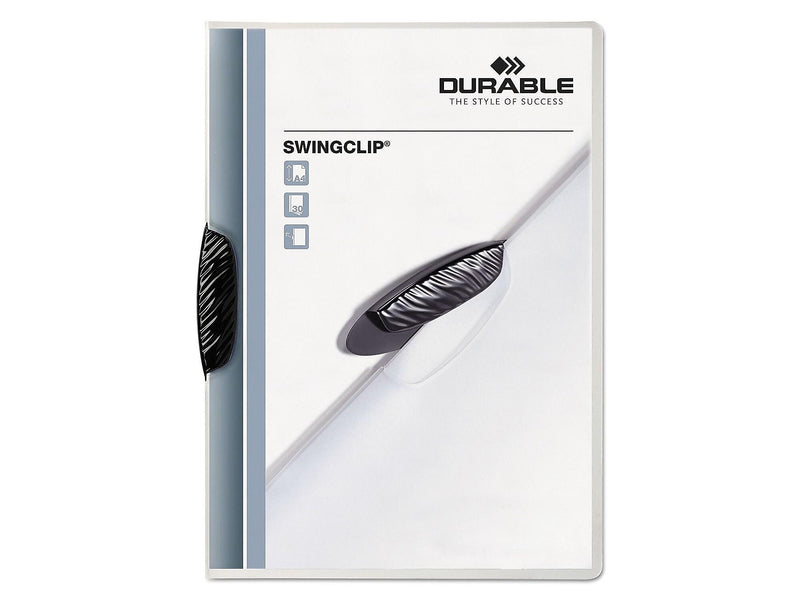 Durable Swingclip Punchless Report Covers, Letter Size, Clear, 25/Box (2263-01)