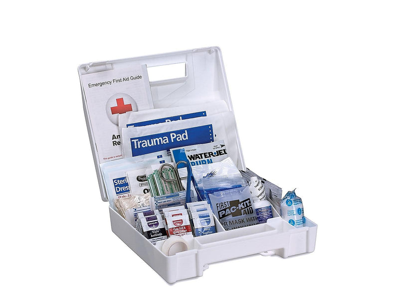 First Aid Only Plastic First Aid Kit with Medication, ANSI 2015 Class A, 25 People, 141 Pieces (90589)