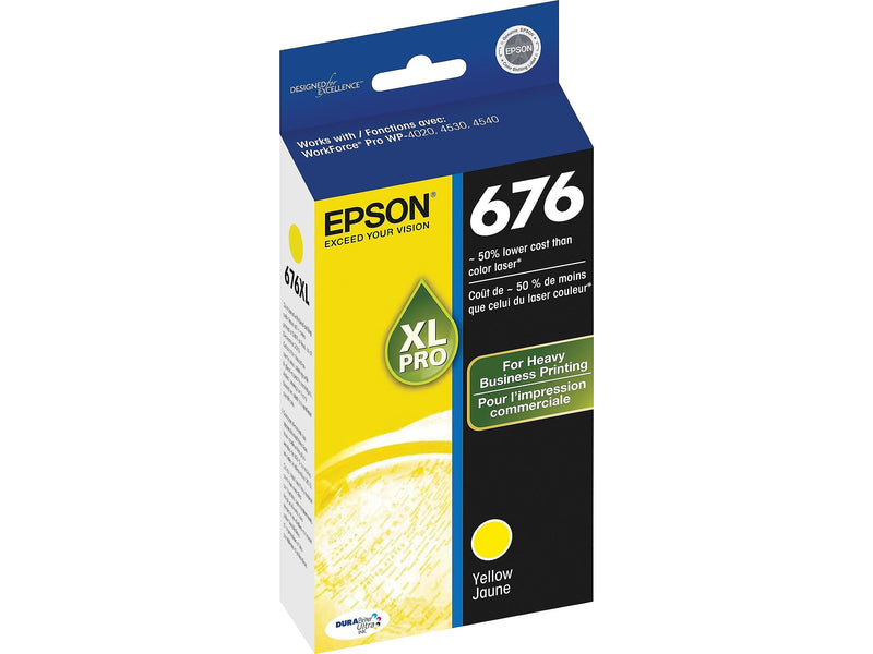 Epson T676XL Yellow High Yield Ink Cartridge