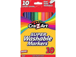 Cra-Z-Art Classic Super Washable Markers, Fine, Assorted, 10/Pack (10161-48)