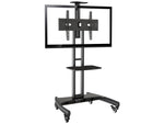 Rocelco Mobile Flat Panel TV Cart, Rolling with AV Shelf, 32-70", 100 lbs. Max. (R VSTC)