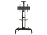 Rocelco Mobile Flat Panel TV Cart, Rolling with AV Shelf, 32-70", 100 lbs. Max. (R VSTC)