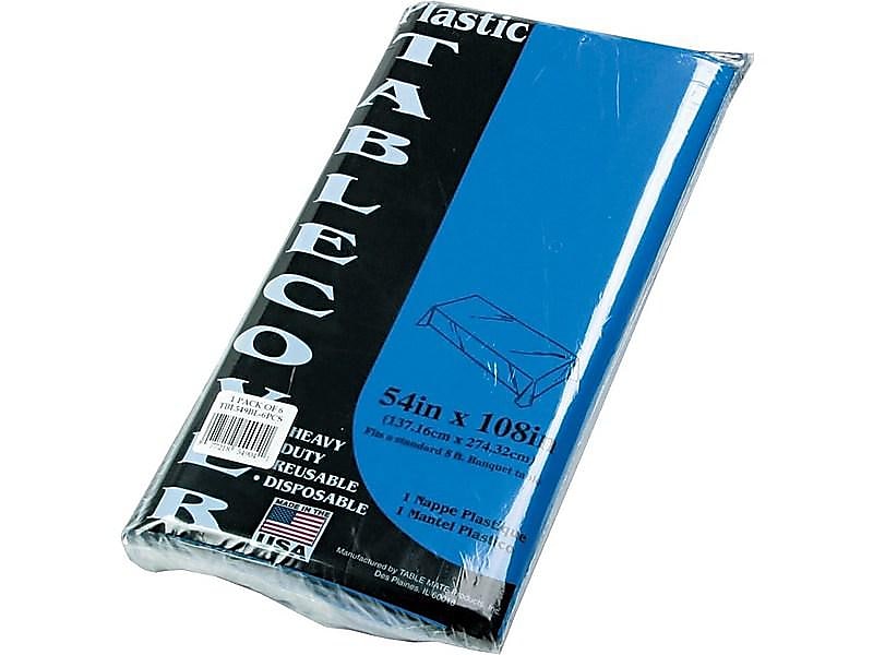 Table Mate 108"W x 54"D Table Covers Blue 6/Pack (TBL-549-BL)