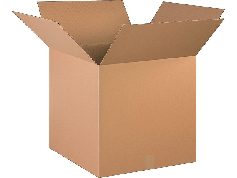20" x 20" x 20" Standard Shipping Boxes, 32 ECT, Kraft, 10/Bundle (202020)