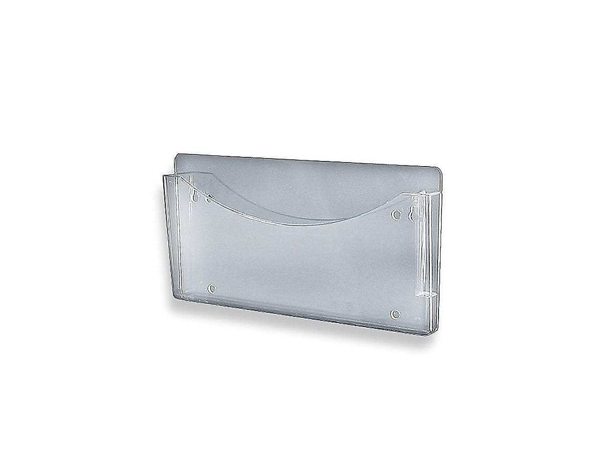 Azar Poly Single-Pocket Wall File, Clear (250000)