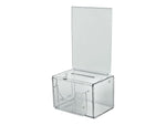 Azar Locking Plastic Suggestion Box, Clear (206388)