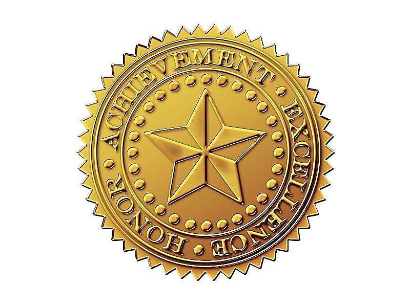 Great Papers Star Achievement Certificate Seals, 1.75" Diameter, Gold, 96 Seals/Pack (903419PK2)