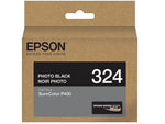 Epson T324 Ultrachrome Photo Black Standard Yield Ink Cartridge (T324120)