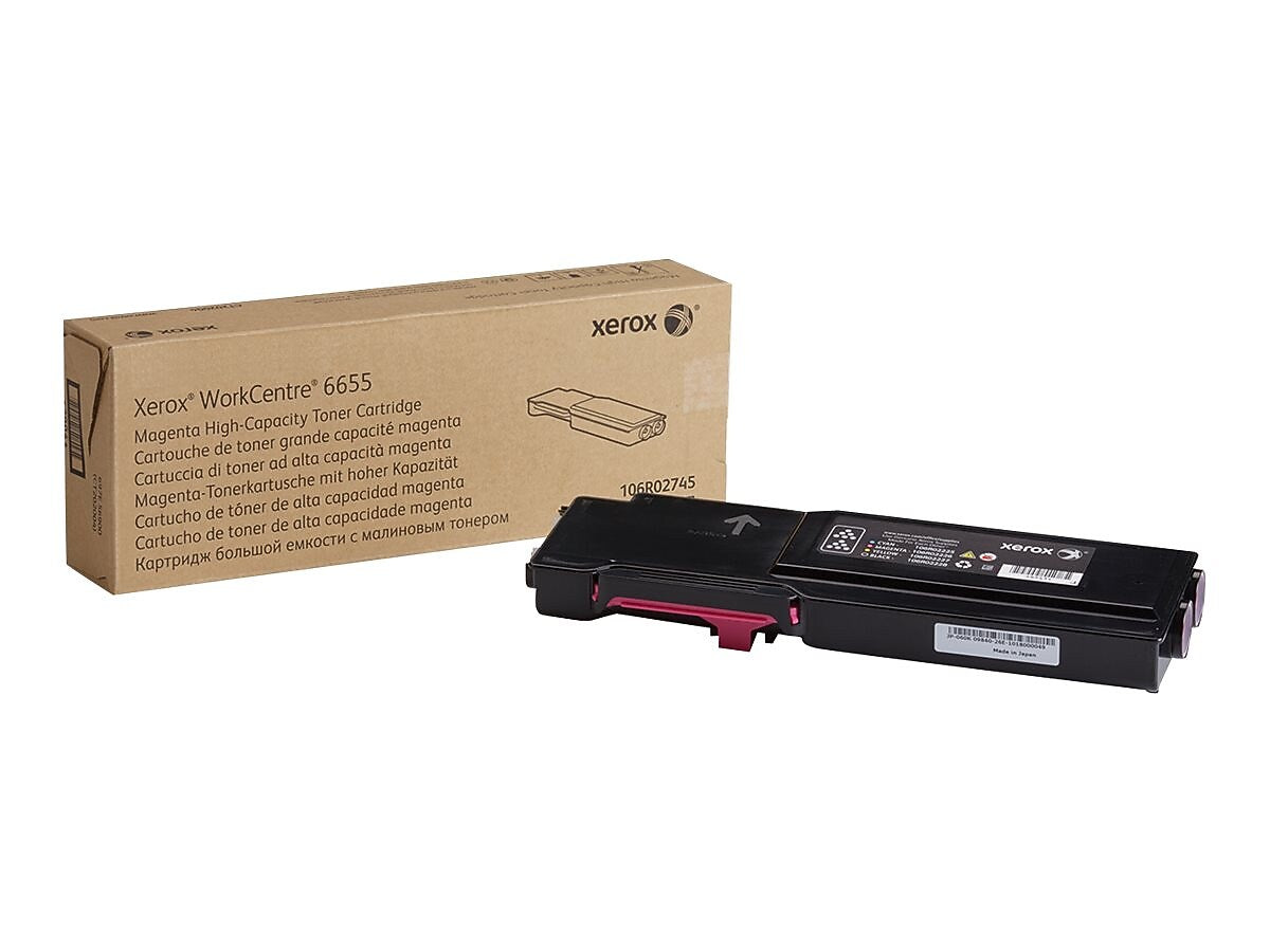 Xerox 106R02745 Magenta High Yield Toner Cartridge, Prints Up to 7,500 Pages (XER 106R02745)