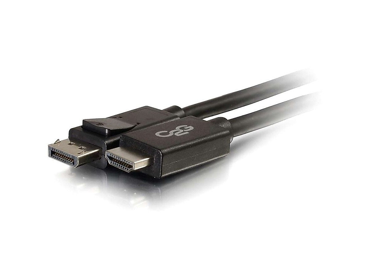 C2G 6' DisplayPort to HDMI Adapter Cable, Male to Male, Black (3850843)