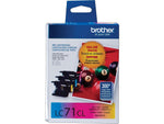 Brother LC713PKS Cyan/Magenta/Yellow Standard Yield Ink Cartridge,   3/Pack