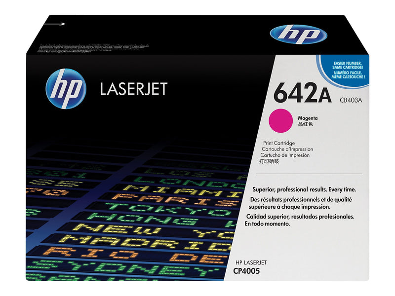 HP 642A Magenta Standard Yield Toner Cartridge, Prints Up to 7,500 pages (CB403A)