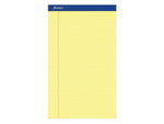 Ampad Notepads, 8.5" x 14", Wide Ruled, Canary, 50 Sheets/Pad, 12 Pads/Pack (TOP 20-230)