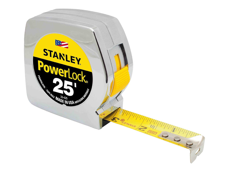 Stanley Powerlock 25' Tape Measure, Polyester (33-425)