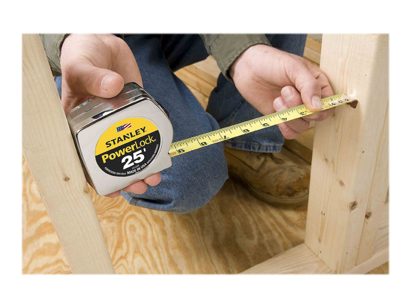 Stanley Powerlock 25' Tape Measure, Polyester (33-425)